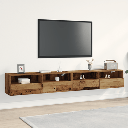 TV Meubel – TV Kast – Media Meubel – TV Stand – Entertainment Meubel – Rustiek Bruin – Duurzaam Hout – Ruimtebesparend Design