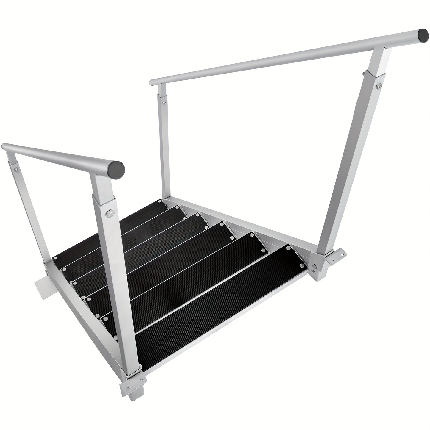 Steigerladder – Steigertrap – Bootladder – Aluminium Ladder – Verstelbare Ladder – 6 Treden – Lichtgewicht Aluminium – Antislip Treden