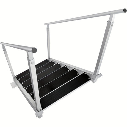 Steigerladder – Steigertrap – Bootladder – Aluminium Ladder – Verstelbare Ladder – 6 Treden – Lichtgewicht Aluminium – Antislip Treden