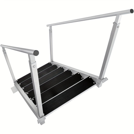 Steigerladder – Steigertrap – Bootladder – Aluminium Ladder – Verstelbare Ladder – 6 Treden – Lichtgewicht Aluminium – Antislip Treden
