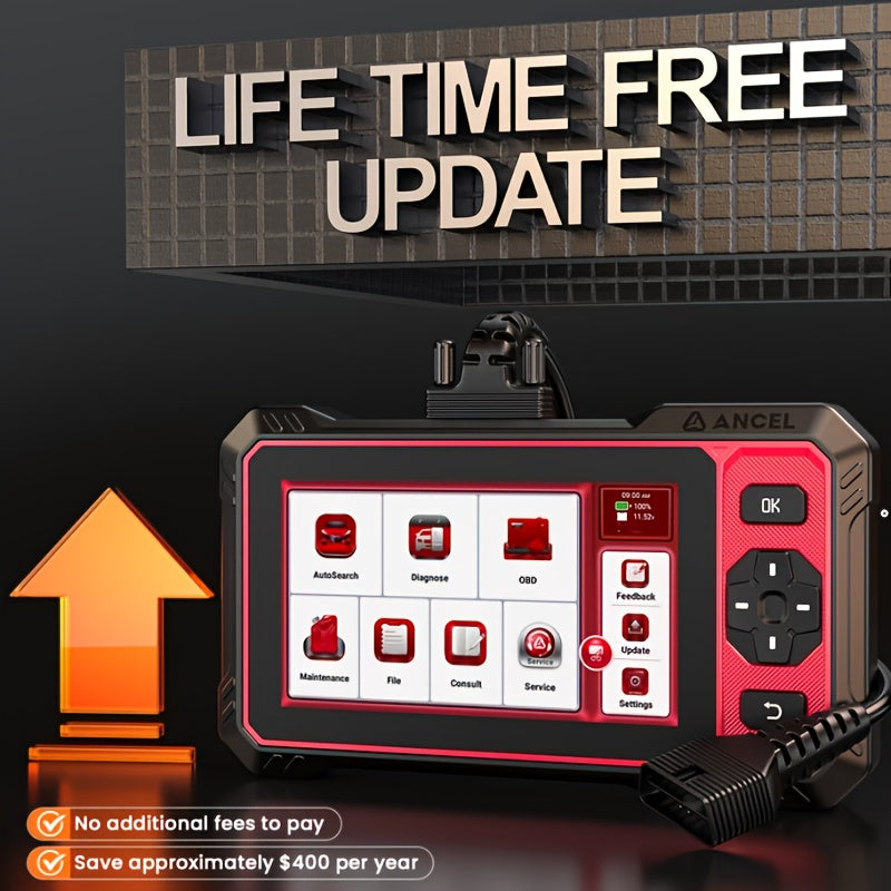OBD2 Scanner – Auto Diagnosetool – Foutcodelezer – Code Scanner – Diagnoseapparaat – Compact Formaat – EPB Reset & Stuurhoeksensor Kalibratie