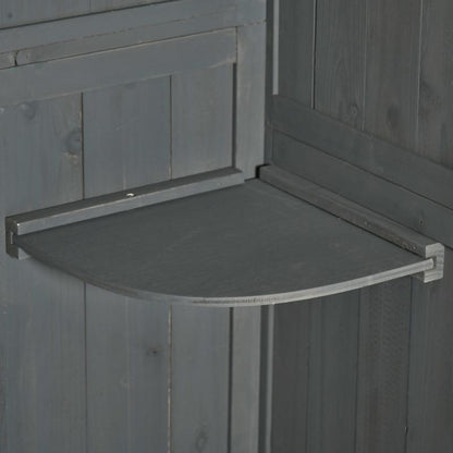 Tuinhuisje – Tuinkast – Tuinschuur – Berging – Gereedschapsschuur – Metalen Tuinkast – Gable Dak – Weerbestendig – 77x54,2x179 cm