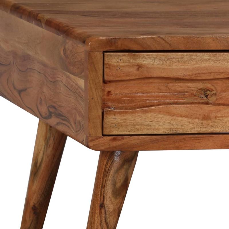Salontafel – Koffietafel – Bijzettafel – Woonkamertafel – Lounge Tafel – Massief Hout – Met Opberglade – 100x50x40 cm – Geschikt Voor Binnengebruik – Onderhoudsvriendelijk