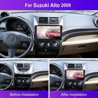 Autoradio – Multimedia Speler – Navigatiesysteem – Touchscreen Radio – Auto Stereo – 9 Inch IPS Scherm – Draadloze CarPlay & AHD Achteruitrijcamera Met Microfoon