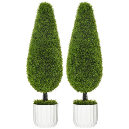 Kunstplant Set – Nepplant – Sierplant – Kamerplant – Kunstmos – Onderhoudsvrij – Realistisch Design – Inclusief Pot – Wit Groen