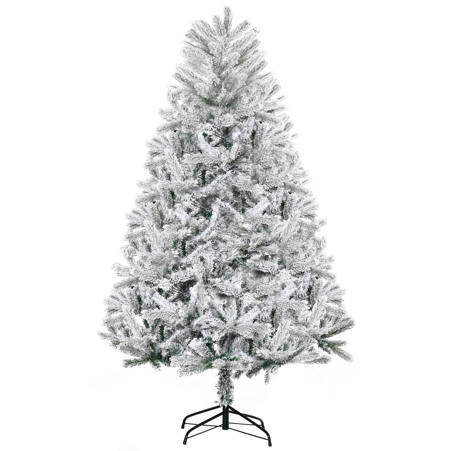 Kunstkerstboom – Nepboom – Sneeuwboom – Kerstboom Wit – Imitatie Nordmann – 180 Cm Hoog – 521 Sneeuwtakken