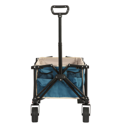 Folding Trolley, Folding Travel Trolley with Omni-Directional Wheels, Heavy Duty Garden Trolley, Gardening Trolley with Adjustable Handle, Practical Outdoor Travel Trolley for Camping Shopping Sports Fishing