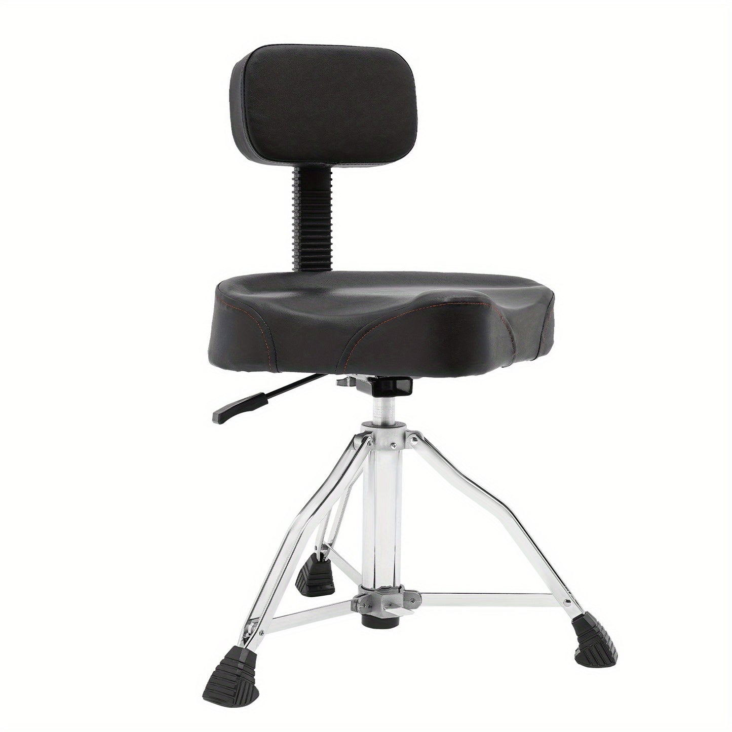 Drumkruk – Drumstoel – Drumstoel Met Rugleuning – Verstelbare Drumstoel – Drumzitting – Verstelbaar 45-60 cm – Memory Foam Zitting – Stevig Tot 120 kg