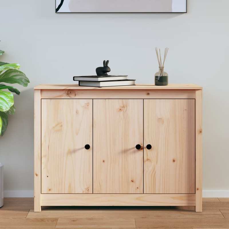 Modern Light Wooden Sideboard with 3 Drawers & 2 Doors - 100x35x74cm, Minimalist Design, Removable Storage, Perfect for Living Room or Bedroom, Bedroom Storage Furniture, Sleek Furniture, Natural Wood Finish