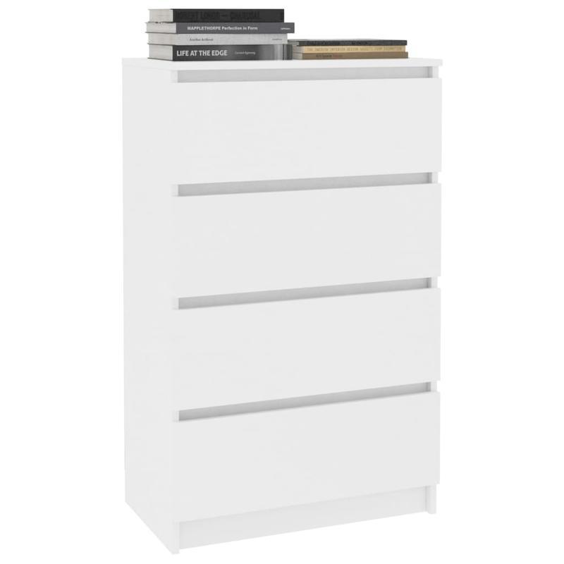 Opbergkast – Opbergmeubel – Kast – Dressoir – Witte Kast – Afsluitbaar – Duurzaam Gelamineerd Hout 60x35x98,5 cm