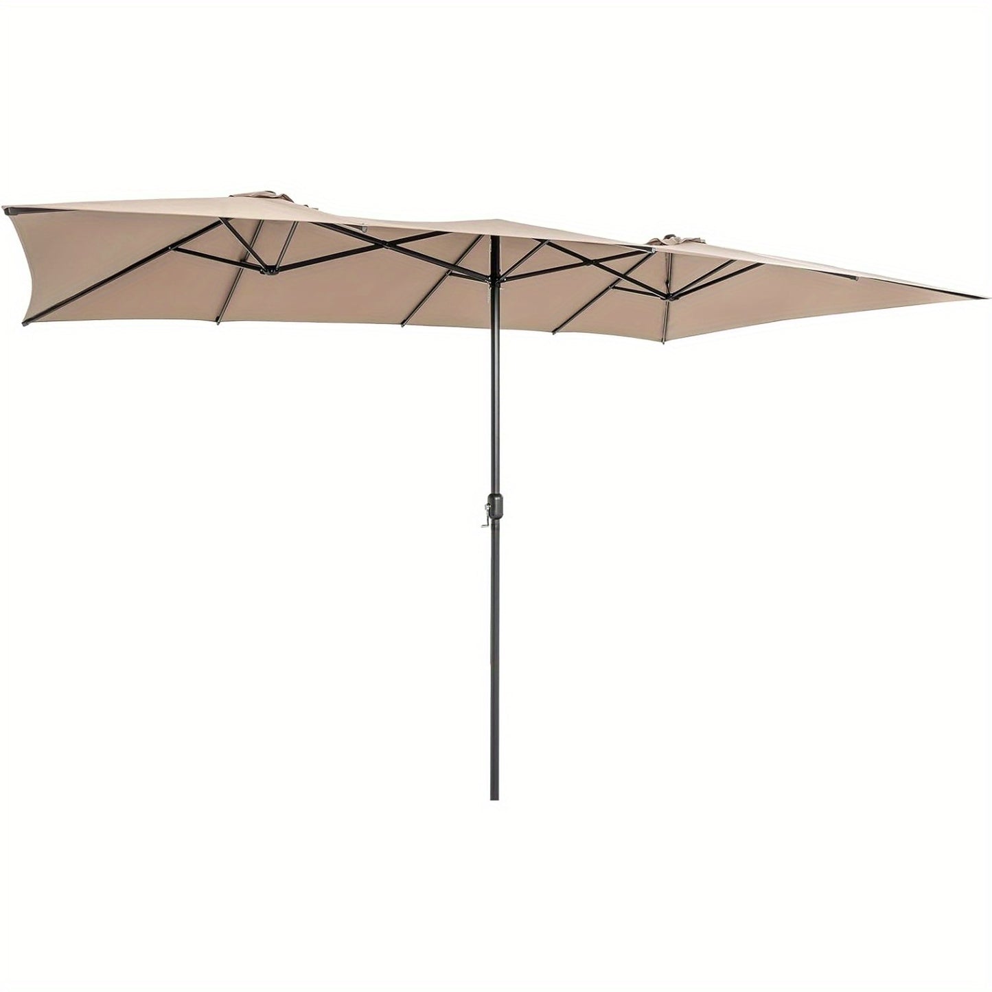 Tuinparasol – Parasol – Terrasparasol – Balkonparasol – Stokparasol – Dubbele Rechthoekige Parasol – UV Bescherming – Windbestendig Met 10 Ribben