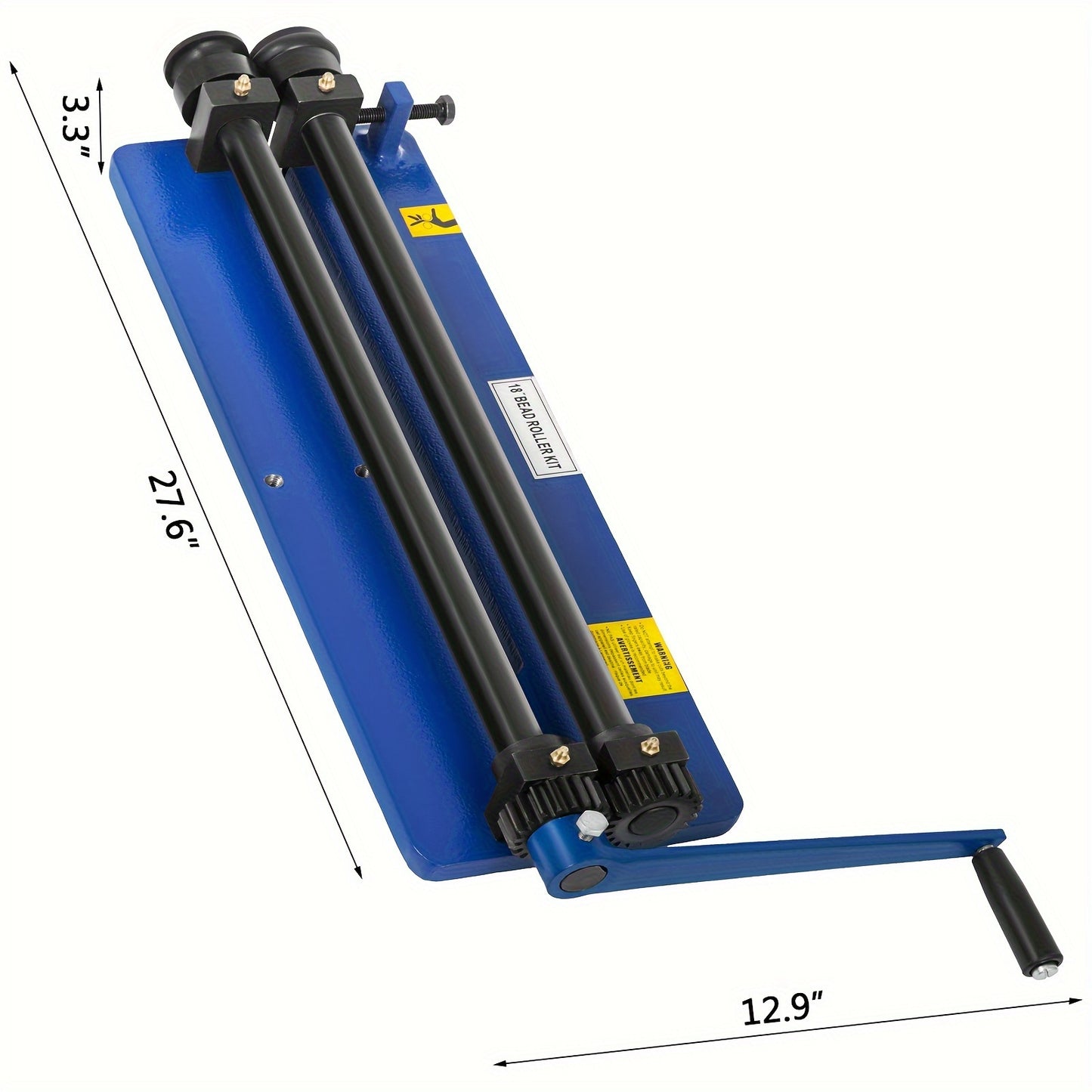 45.72 cm Metal Plate Bead Roller Bead Roller Forming Machine Presser Rotating Presser Includes Convenient 6 Mold Sets Flexible