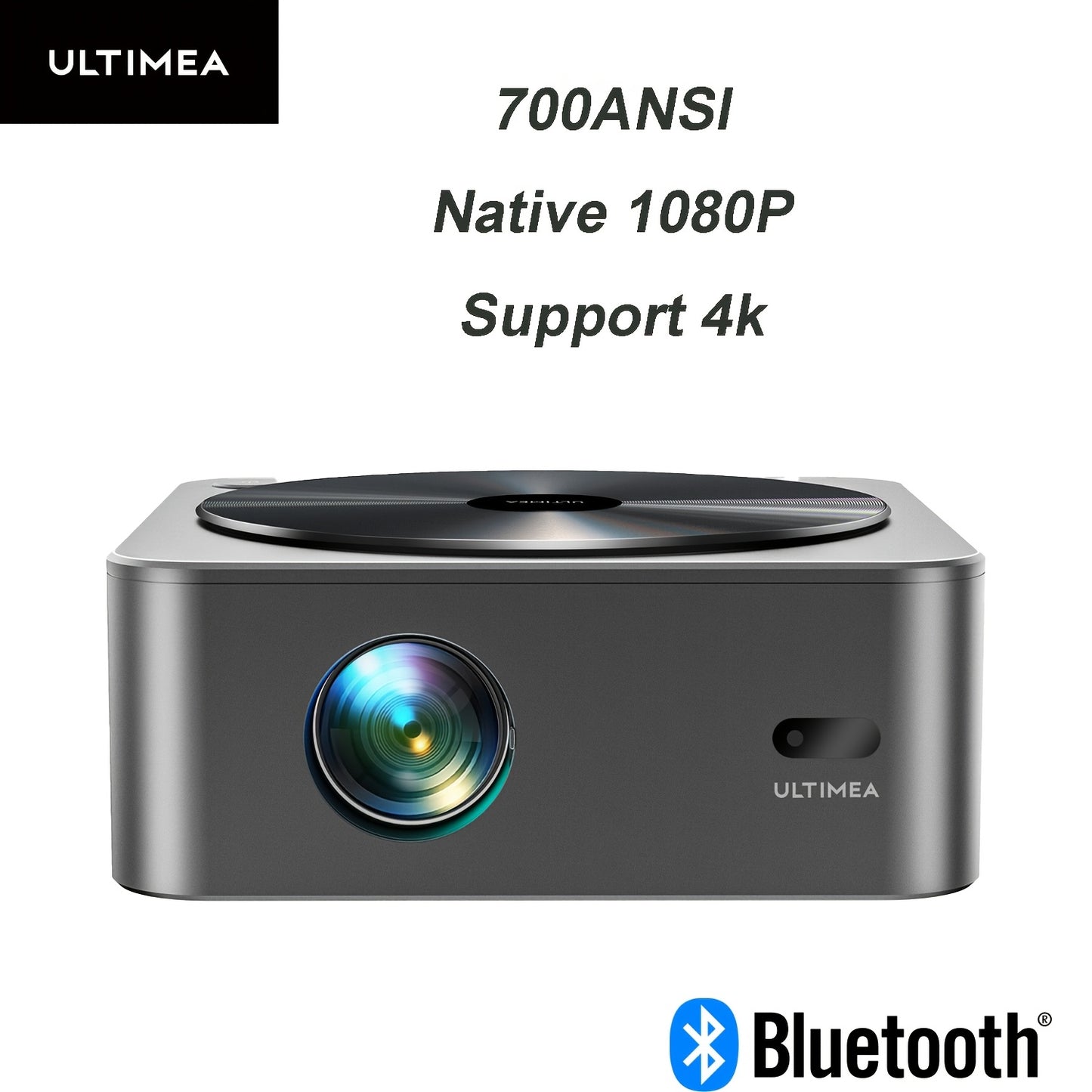 Projector – Beamer – Mini Beamer – Draagbare Projector – Home Cinema – Full HD 1080p Resolutie – 700 ANSI Lumen Helderheid – Automatische Focus & 6D Keystone Correctie