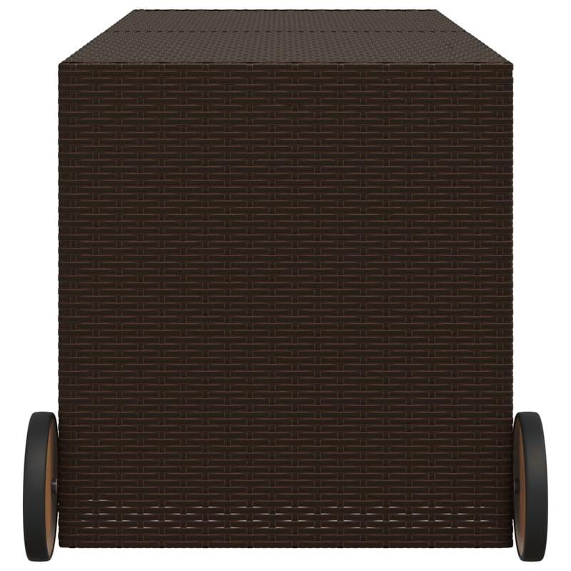Opbergkist Tuin – Tuinkussenbox – Tuinbox – Opbergbox – Tuinmeubelbox – 283 Liter Inhoud – Weerbestendig PE Rattan Met 4 Wielen En Mobiel