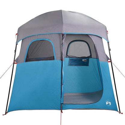 Campingtent – Kampeertent – Tent – Tweepersoonstent – Douchetent – Blauw – Lichtgewicht Oxford Stof – Inclusief Zonnescherm