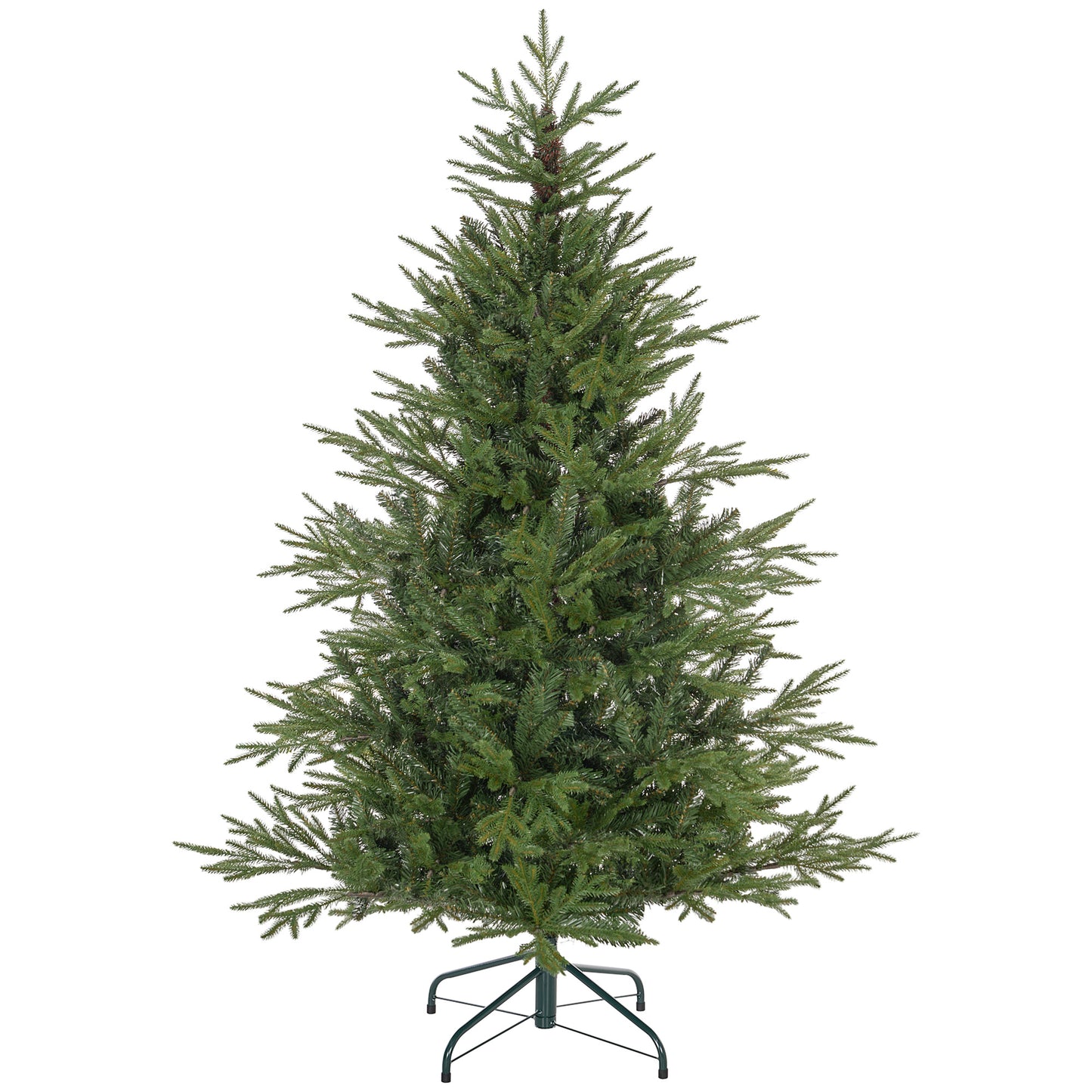 Kerstboom – Kunstkerstboom – Kunstboom – Decoratieve Kerstboom – Dennenboom – 150 cm Hoogte – Vlamvertragend Metalen Standaard