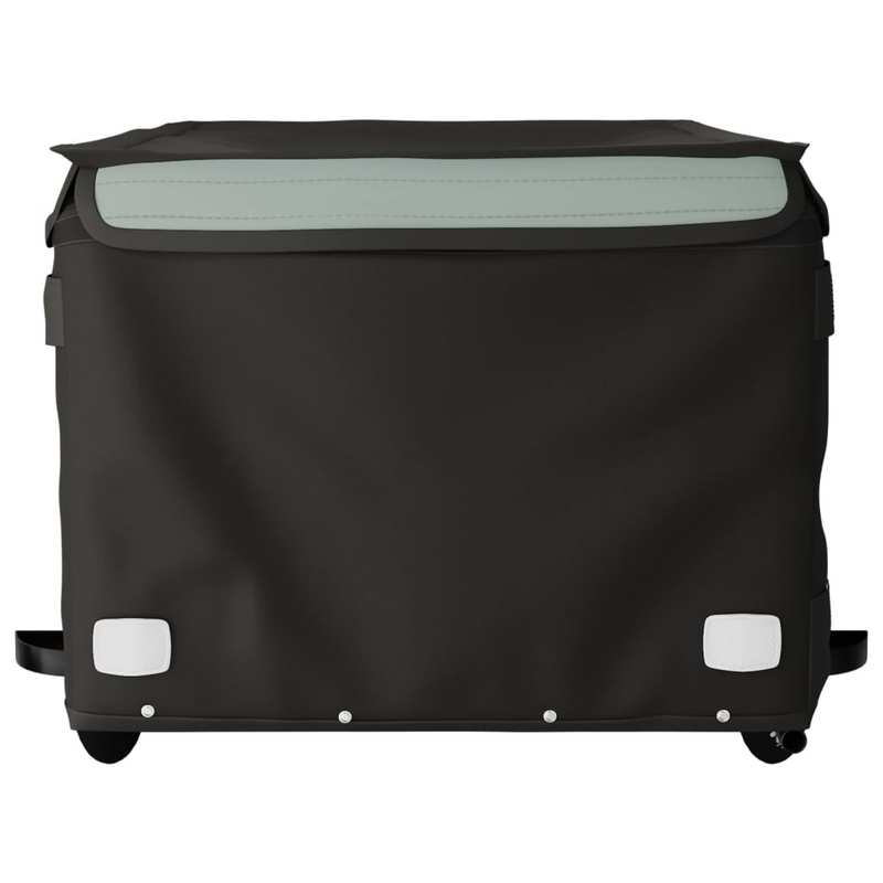 Grey-Black Iron Trailer 45 Kg for Bikes: Reinforced Iron Frame, Guaranteed Stability. Classic Shades Combining Style And Practicality, Quick Attachment for Instant Mounting. Foldable for Easy Storage, Transports Camping Equip