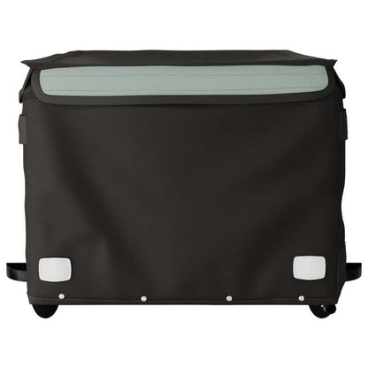 Grey-Black Iron Trailer 45 Kg for Bikes: Reinforced Iron Frame, Guaranteed Stability. Classic Shades Combining Style And Practicality, Quick Attachment for Instant Mounting. Foldable for Easy Storage, Transports Camping Equip