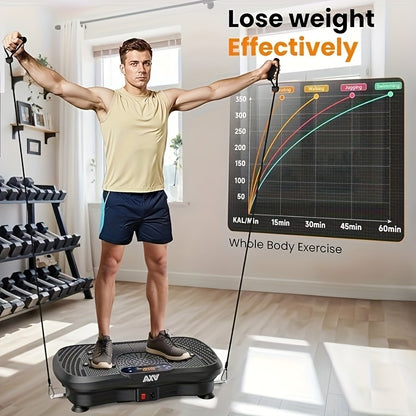 Vibratieplaat – Trilplaat – Fitnessplatform – Powerplate – Vibratietrainer – ABS Materiaal – 230V Met Digitaal Display