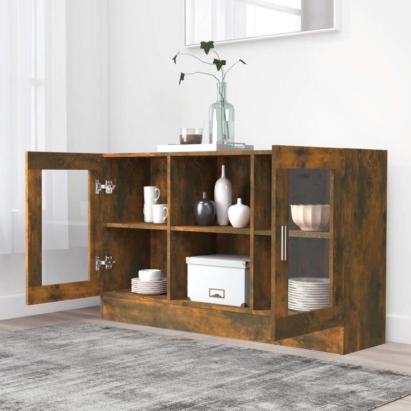 Simple Sideboard, Spacious Storage Cabinet with Display Shelf, Suitable for Kitchen, Living Room, Stylish Furniture, Offers Additional Storage Space and Home Decor, Ensures Safety. Display Cabinet 120x30.5x70 cm, Treated Wood