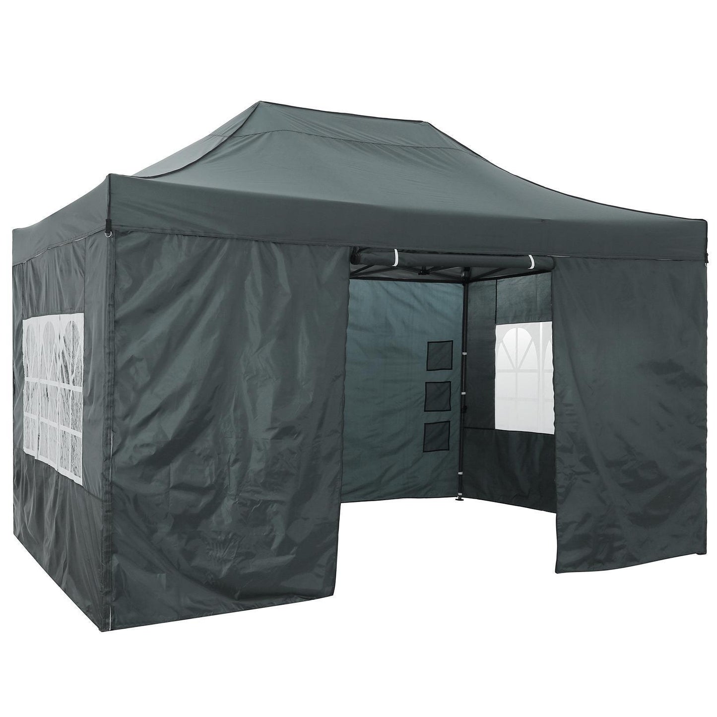 Partytent – Paviljoen – Feesttent – Tuintent – Opvouwbare Tent – 3x4,5m – Waterdicht Polyester – UPF 50+ Bescherming