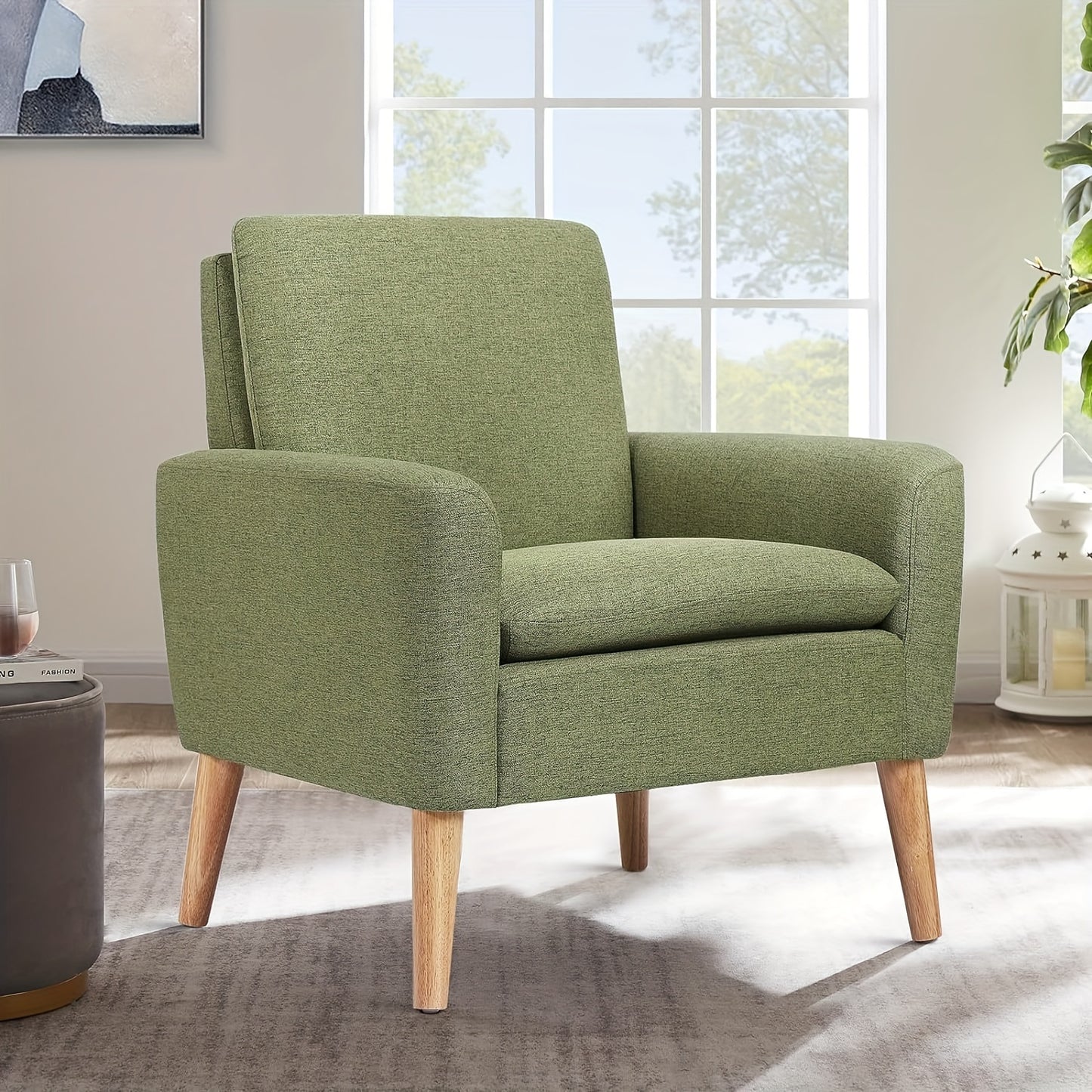 Fauteuil – Zetel – Stoel – Loungefauteuil – Armstoel – Ergonomisch Ontwerp – Massief Houten Frame