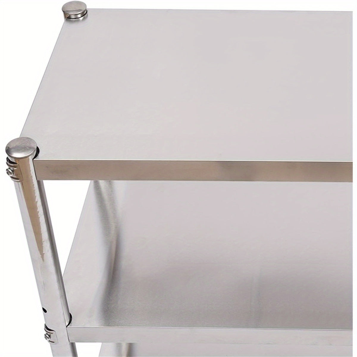 Keukenrek – Opbergrek – Rek Voor Keuken – Stelling – Kastorganizer – Roestvrij Staal – Draagvermogen 50 kg – 80x80x40 cm