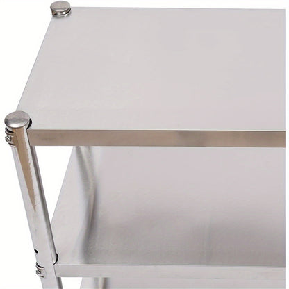 Keukenrek – Opbergrek – Rek Voor Keuken – Stelling – Kastorganizer – Roestvrij Staal – Draagvermogen 50 kg – 80x80x40 cm