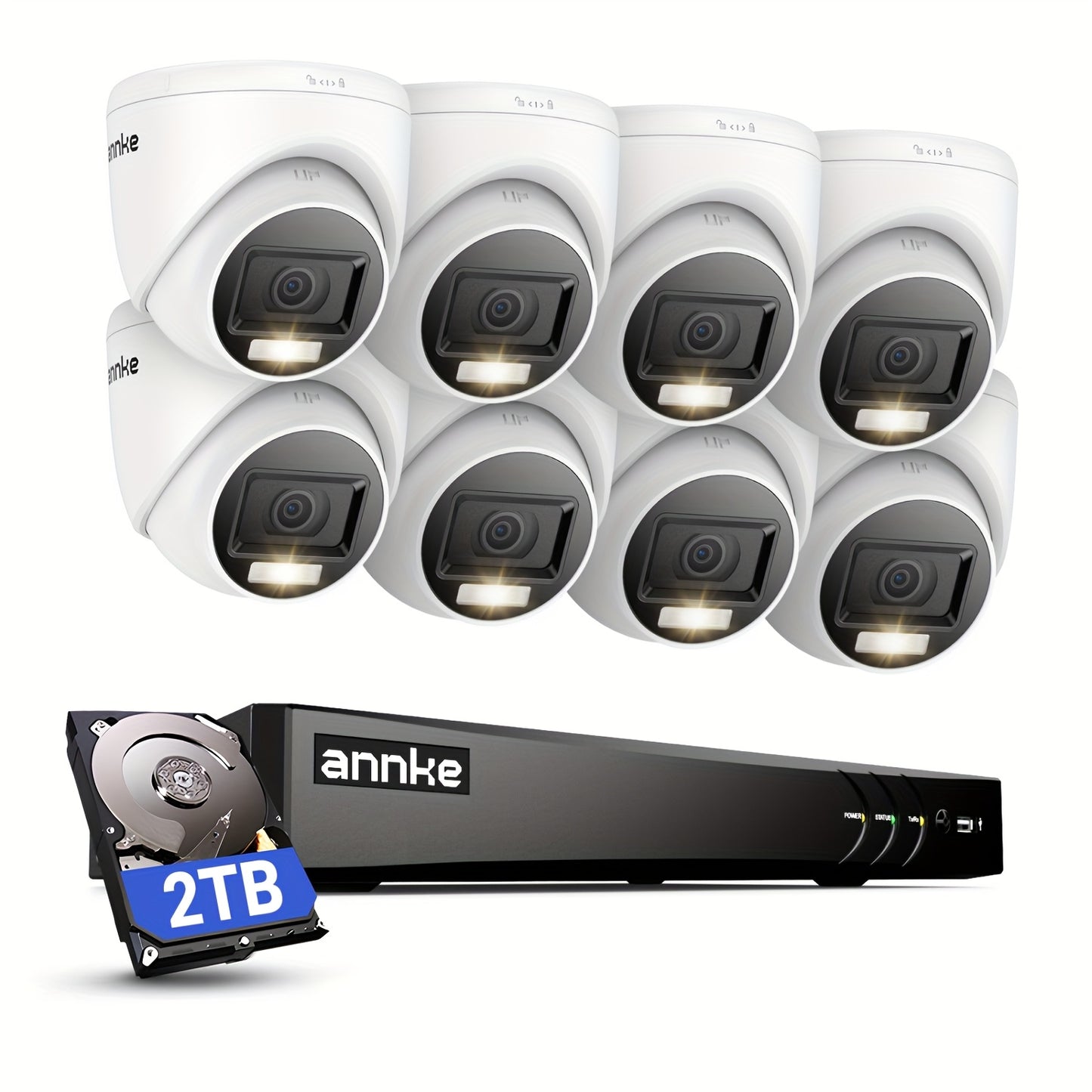 16-kanaals DVR – Beveiligingsrecorder – Video Recorder – CCTV Recorder – Hybride DVR – 2TB Opslag – AI Detectie – 5-in-1 Ondersteuning