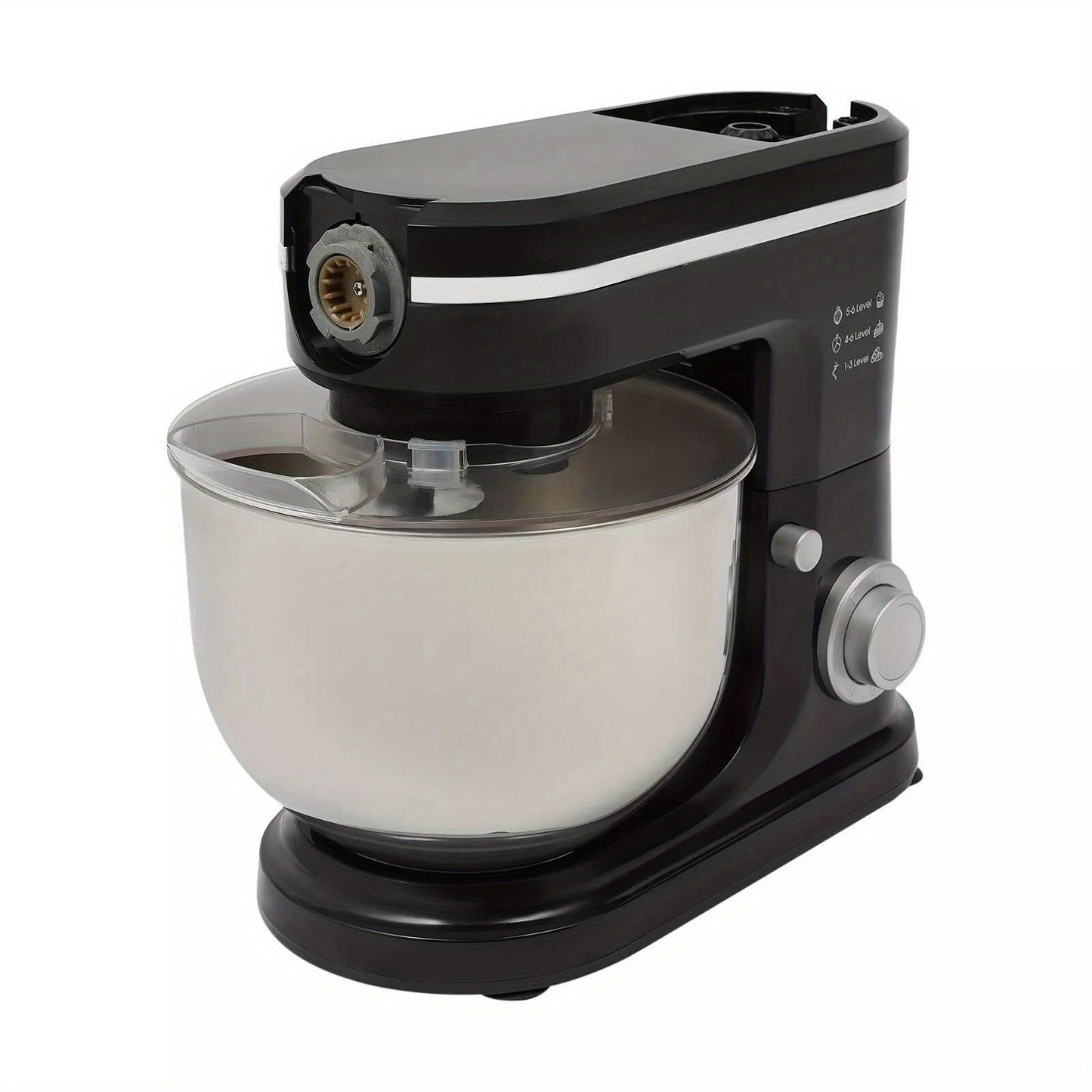 3-in-1 Keukenhulpmiddel – Keukenaccessoire – Mengkom – Hakker – Mixer – Roestvrij Staal & Glas – 6 Liter Inhoud – Multifunctioneel & Vaatwasserbestendig