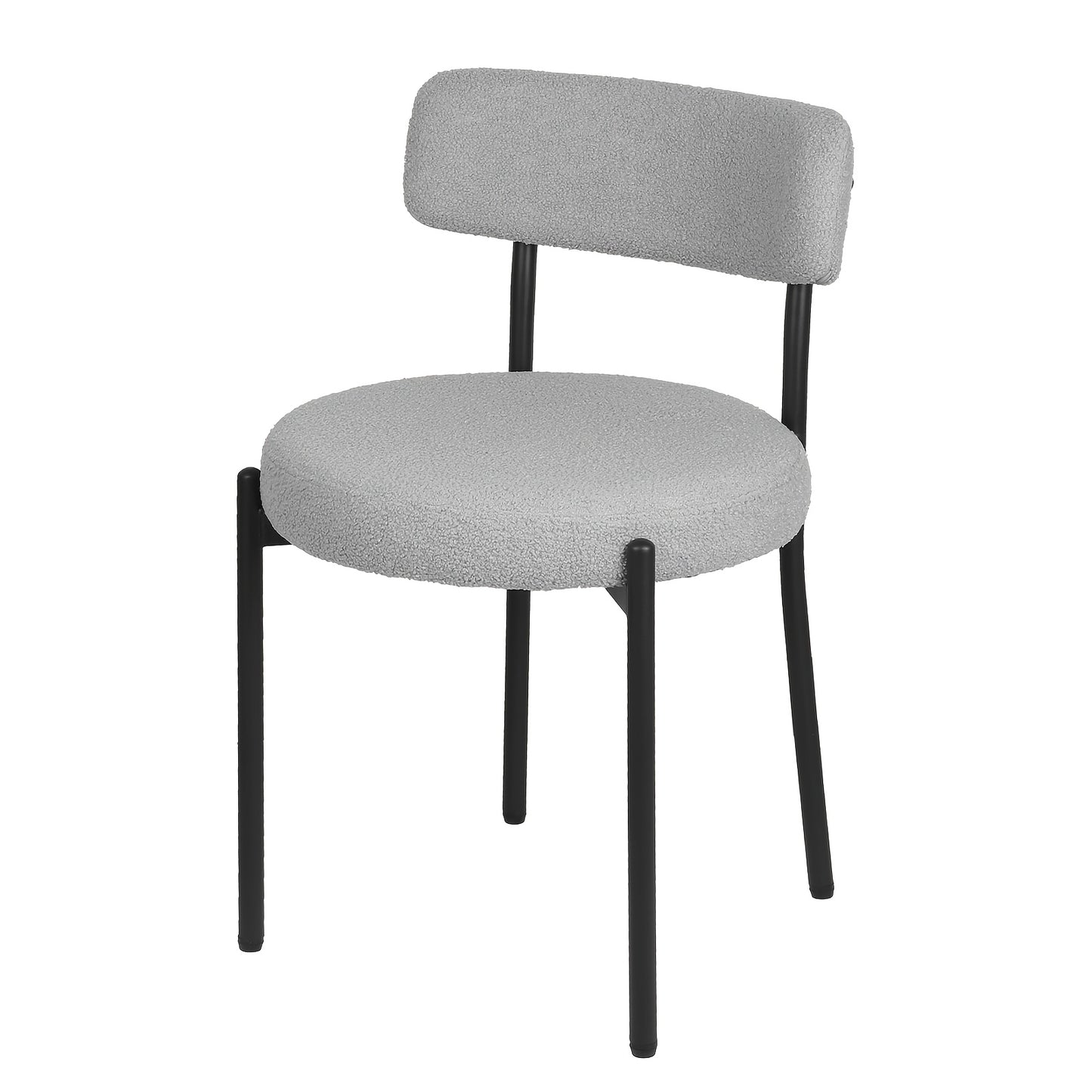 Eetkamerstoelen – Kuipstoelen – Keukenstoelen – Dinersstoelen – Stoelen Set Van 4 – Velvet Bekleding – Zwarte Metalen Poot