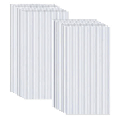 Polycarbonaatplaat – Kunststofplaat – Kanaalplaat – Dubbelwandige Plaat – Tuinplaat – UV-bestendig – 4 mm Dikte – 60,5 x 121 cm – Lichtdoorlatend – Schokbestendig