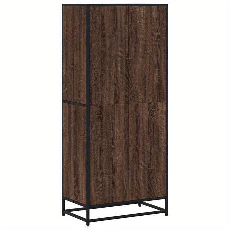 Bookshelf 60X35X139 Cm Made of Treated Wood in Brown Oak Color. Vertical Shelves, Sturdy And Durable, Attractive, Ample Storage Space, Smooth Surface, Moisture-Resistant, Warp-Resistant, And Split-Resistant, Suitable for Offi