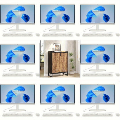 Schoenenkast – Schoenenkastje – Schoenrek – Schoenenopberger – Schoenmeubel – 6-laags met deuren – Zwart & Bruin – Geschikt voor 25 paar schoenen – Ruimtebesparend en Duurzaam
