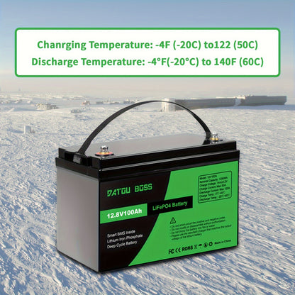 Lithium Accu – LiFePO4 Accu – 12V Accu – Camper Accu – Boot Accu – 100Ah Capaciteit – Slimme BMS Bescherming