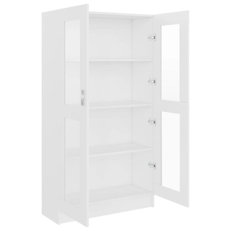 Vitrinekast – Opbergkast – Displaykast – Bergmeubel – Kast Grijs – Compact 82,5x30,5x115 cm – Modern Design