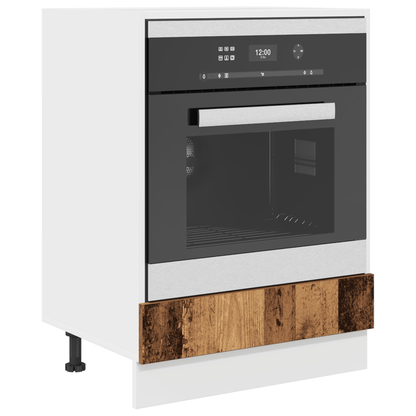 Keukenkastje – Opbergkast – Voorraadkast – Ovenkast – Dressoir – Old Wood Afwerking – Compact 60x46x81,5 cm – Duurzaam Spaanplaat Bruin