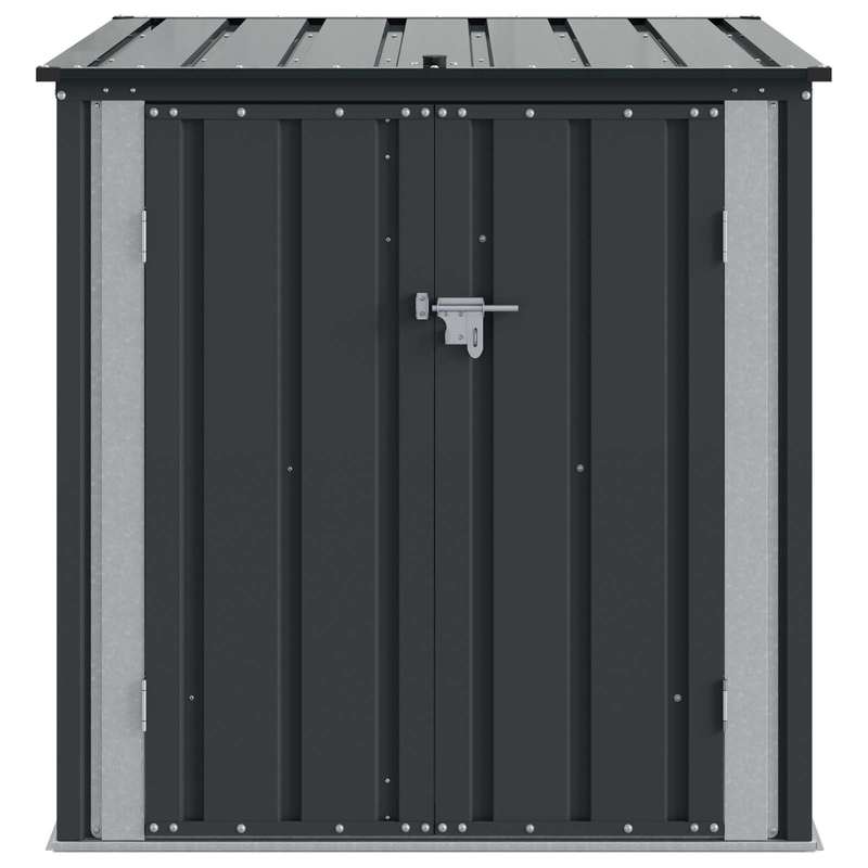Tuinkist – Tuinbox – Tuinopslag – Opbergkist – Opbergbox – Zwart – Stalen Tuinkist – Ruim Formaat 101,5x107x100 cm