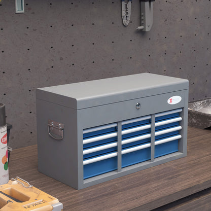 Gereedschapskist – Gereedschapskoffer – Toolbox – Opbergkist – Metalen Kist – 6 Laden & Bovenvak – Afsluitbaar Met Sleutel – Stevig Koudgewalst Staal
