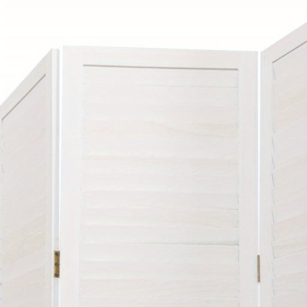 A Room Screen Featuring Five Panels of Solid Paulownia Wood in White. It Is Beautiful And Offers Privacy, Making It Ideal for Offices, Bedrooms, And Living Rooms., Bedroom Partition|Sleek Panel Design|Durable Construction