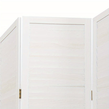 A Room Screen Featuring Five Panels of Solid Paulownia Wood in White. It Is Beautiful And Offers Privacy, Making It Ideal for Offices, Bedrooms, And Living Rooms., Bedroom Partition|Sleek Panel Design|Durable Construction