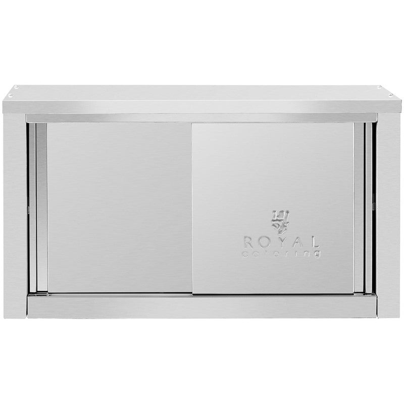 Keukenkastje – Wandkastje – Opbergkast – Buffetkast – Spaanplaatkast – Roestvrij Staal – Schuifdeuren – 120 Kg Draagkracht – 90x40x50 cm