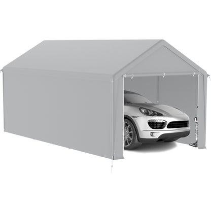 Opvouwbare Carport – Tuinpartytent – Garage Tent – Schaduwdoek – Overkapping – Met Zijwanden – Ventilatieopeningen – 3x6 Meter – Stevig Metalen Frame