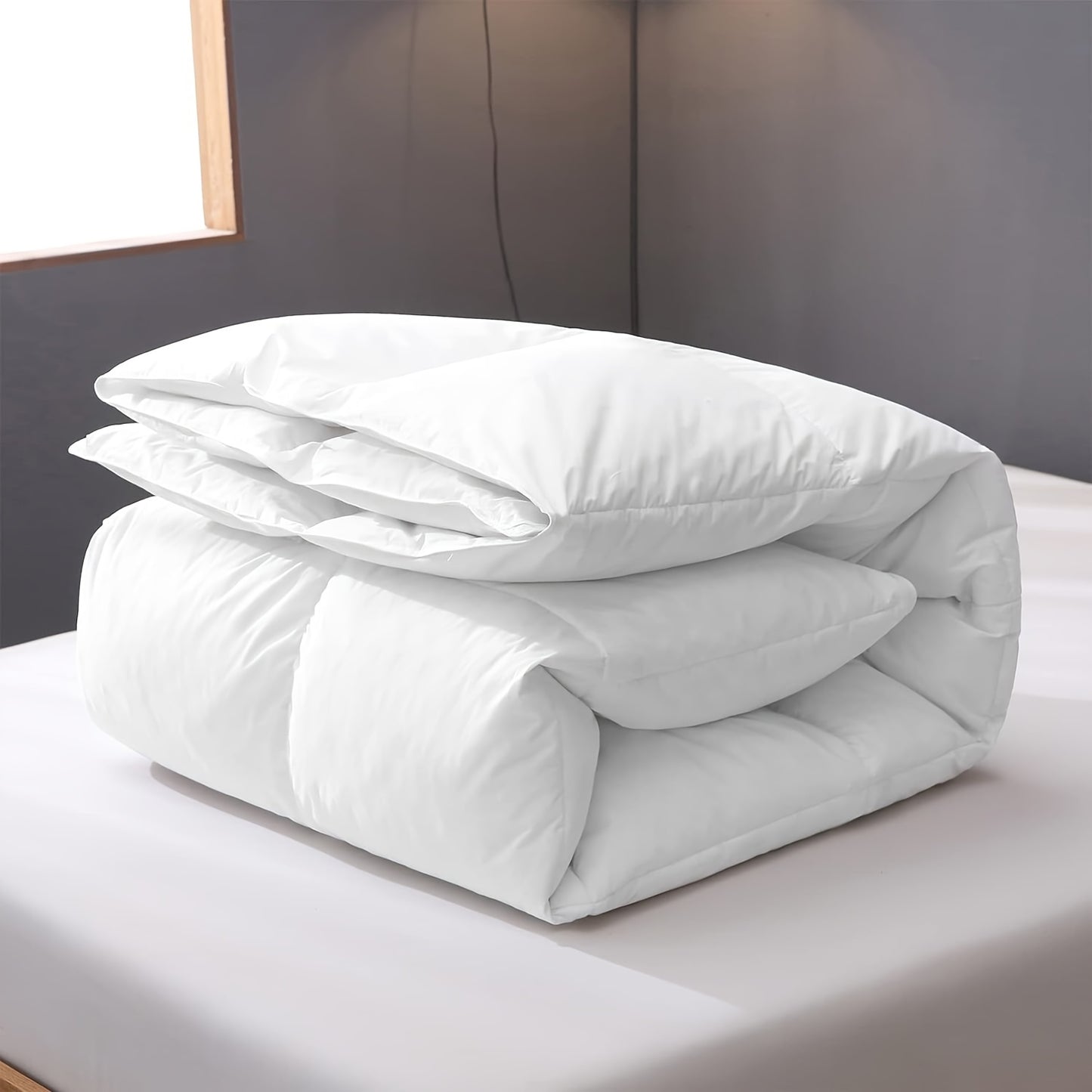Dekbed – Donsdekbed – Allseason Dekbed – Luxe Deken – Beddengoed – 260x240 cm – 100% Egyptisch Katoen – 11% Witte Dons & 89% Veertjes