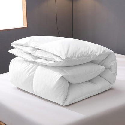 Dekbed – Donsdekbed – Allseason Dekbed – Luxe Deken – Beddengoed – 260x240 cm – 100% Egyptisch Katoen – 11% Witte Dons & 89% Veertjes