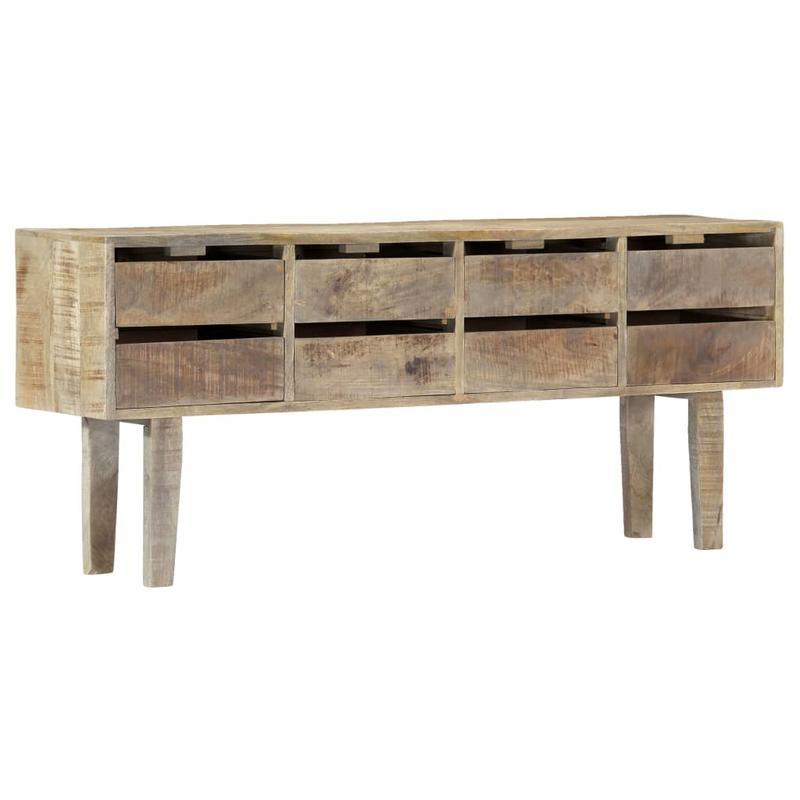 Massief Houten Dressoir – Sideboard – Opbergkast – Kast – Balie – Massief Mangohout – 140x30x60 cm – Verwijderbare Opbergruimte