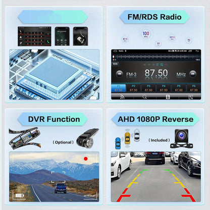 Android 13 Autoradio – Car Stereo – Multimedia Systeem – Navigatie Unit – Touchscreen Radio – Draadloze CarPlay & Android Auto – 9 Inch HD Scherm – Ingebouwde GPS & Achteruitrijcamera