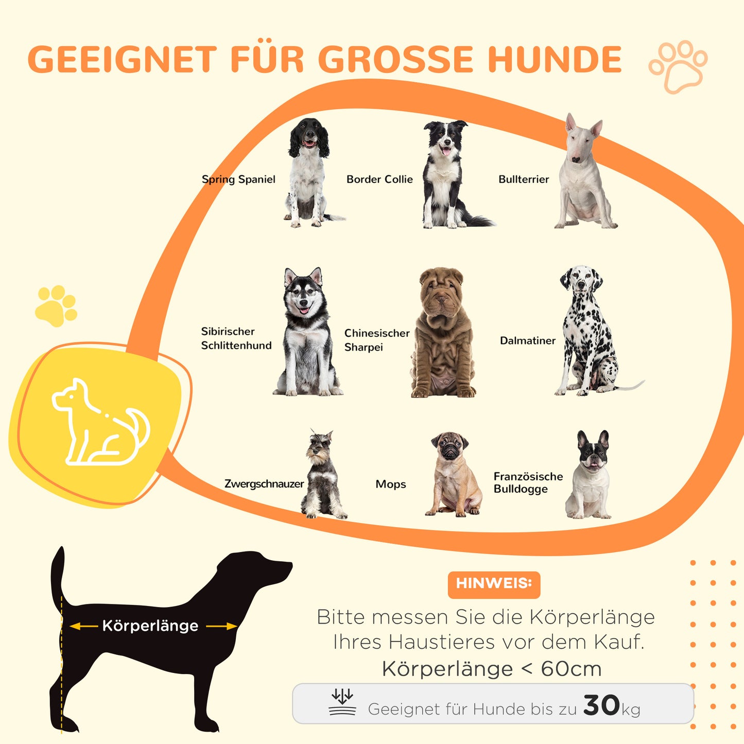 Hondenbench – Hondenkooi – Dierenkooi – Puppybench – Bench Voor Honden – 2 Deuren – Waterafstotend Kussen – Stalen Tralies Met Verstelbare Poten – 94x60x71,5 cm