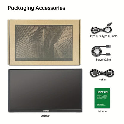 Draagbare Monitor – Portable Scherm – Second Screen – Extra Display – USB Monitor – 18,5 Inch – 100Hz Verversing – 100% sRGB Kleuren