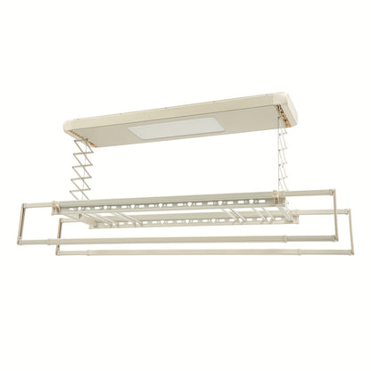 Droogrek Uitschuifbaar – Wasrek – Kledingrek – Balkonrek – Droogstandaard – 8 Stangen – Max 35 kg Draagvermogen – Stalen Constructie